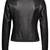 Women’s genuine lambskin black leather biker jacket slim fit designer motorcycle-c75