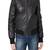 Women black 100% lambskin leather jacket biker motorcycle napa leather jacket-78