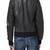 Women black 100% lambskin leather jacket biker motorcycle napa leather jacket-78