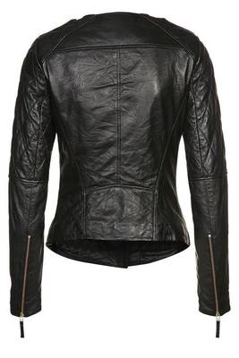 women's black napa leather biker jacket classic moto zip style premium pro 2