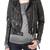 Women black 100% lambskin leather jacket biker motorcycle napa leather jacket-81