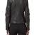 Women black 100% lambskin black leather jacket biker motorcycle napa leather jacket-83