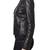 Women black 100% lambskin black leather jacket biker motorcycle napa leather jacket-93