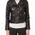 Women black 100% lambskin black leather jacket biker motorcycle napa leather jacket-98