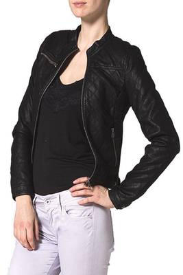 women's black napa leather biker jacket classic moto zip style exclusive distinctive 2