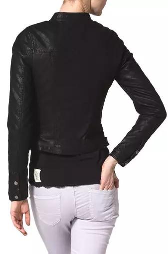women's black napa leather biker jacket classic moto zip style exclusive distinctive