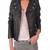 Women 100% lambskin black leather jacket biker motorcycle napa leather jacket-101