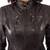 Women’s genuine lambskin black leather biker jacket slim fit designer motorcycle-c104