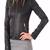 Women’s genuine lambskin black leather biker jacket slim fit designer motorcycle-c106
