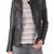 Women’s genuine lambskin black leather biker jacket slim fit designer motorcycle-c107