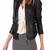 Women’s genuine lambskin black leather biker jacket slim fit designer motorcycle-c112