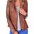 Women’s genuine lambskin brown leather biker jacket slim fit designer motorcycle-c114