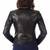 Women’s genuine lambskin black leather biker jacket slim fit designer motorcycle-c118