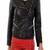 Womens genuine lambskin leather motorcycle slim fit designer ladies biker jacket-c131