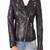 Womens genuine lambskin leather motorcycle slim fit designer ladies biker jacket-c133