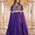 purple silk sequins & beaded embroidered lehenga choli
