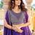 purple silk sequins & beaded embroidered lehenga choli