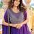 purple silk sequins & beaded embroidered lehenga choli