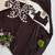 Dark Brown Color  Embroidery Work silk Saree