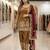 Gold embroidery fandy silk full stitched farshi salwar