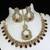 beautiful maroon antique gold plated ad/zircon work polki necklace jewelry set with maangtika