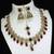 marvelous maroon mehendi gold plated ad/zircon work polki necklace jewelry set with maangtika