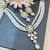 pearl beaded kundan stone studded necklace set