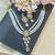 pearl beaded kundan stone studded necklace set
