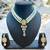 pearl beaded kundan stone studded necklace set