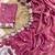 Pink Color  Floral Embroidery Work Silk Saree
