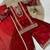 Red embroidered sequence work fendy silk kids kurta set