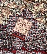 Multicolor cotton dress material with mul dupatta