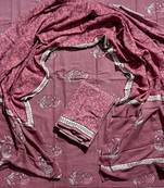 Multicolor cotton dress material with mul dupatta