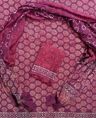 Multicolor cotton dress material with mul dupatta 1