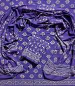 Multicolor cotton dress material with mul dupatta