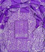 Multicolor cotton dress material with mul dupatta