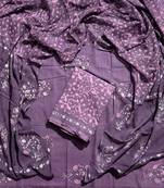 Multicolor cotton dress material with mul dupatta
