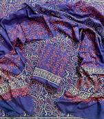 Multicolor cotton dress material with mul dupatta