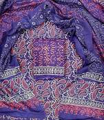 Multicolor cotton dress material with mul dupatta