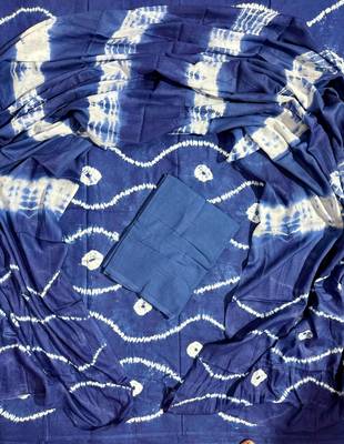 Multicolor cotton dress material with mul dupatta 1
