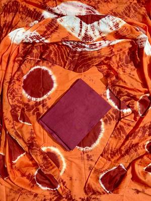 Multicolor cotton dress material with mul dupatta 1