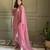 Pink Crunchy Silk Farshi Salwar Suit Set with Siroski Work