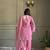 Pink Crunchy Silk Farshi Salwar Suit Set with Siroski Work