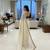 sadika Fendy Space Silk Saree with Sequin Embroidery and Heavy Gold Fancy Fringes Lace Border 