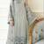 Sky blue faux georgette embroidered kurta set