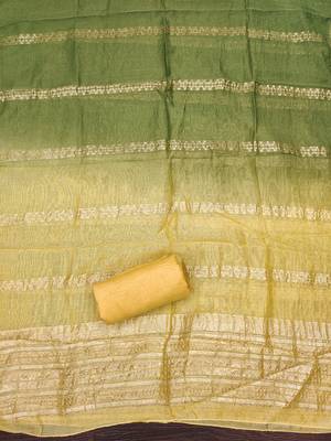 Elegant parampara cotton embroidered dress material with dyable jacquard dupatta 5