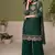 Traditional green crush silk salwar suit for women wedding wear