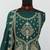 Traditional green crush silk salwar suit for women wedding wear