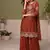 Traditional orange crush silk salwar suit for women wedding wear