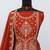 Traditional orange crush silk salwar suit for women wedding wear